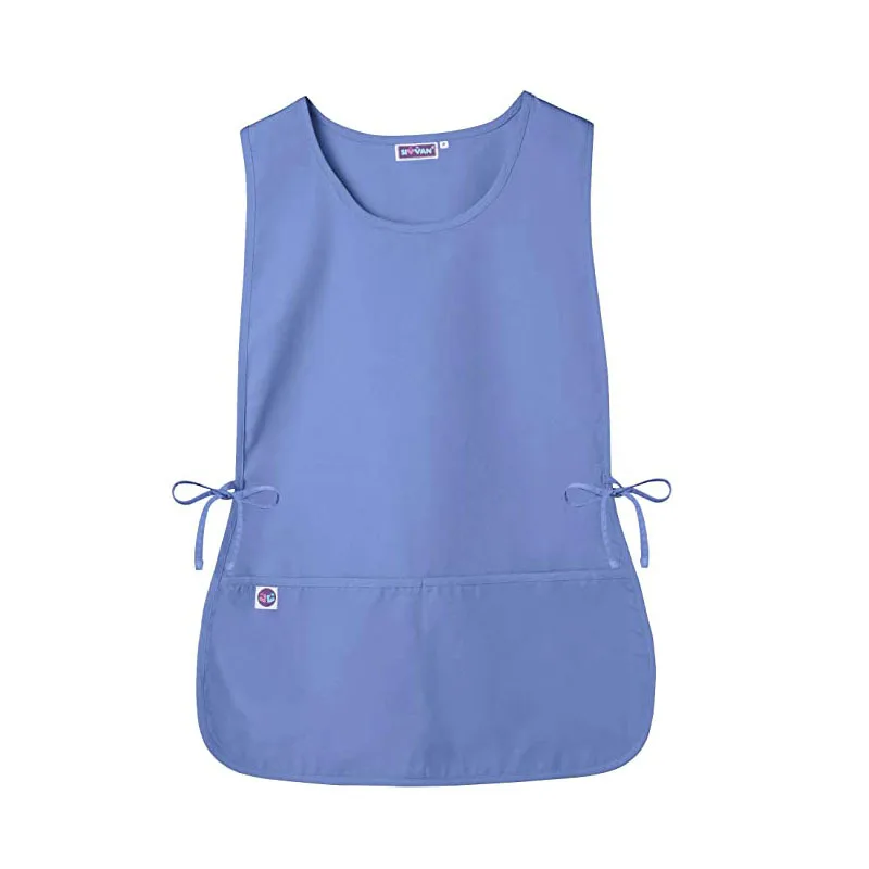 Chef Cobbler Apron with 2 Front Pockets Poly-Cotton Art Smock Aprons for Unisex Adult Women Men