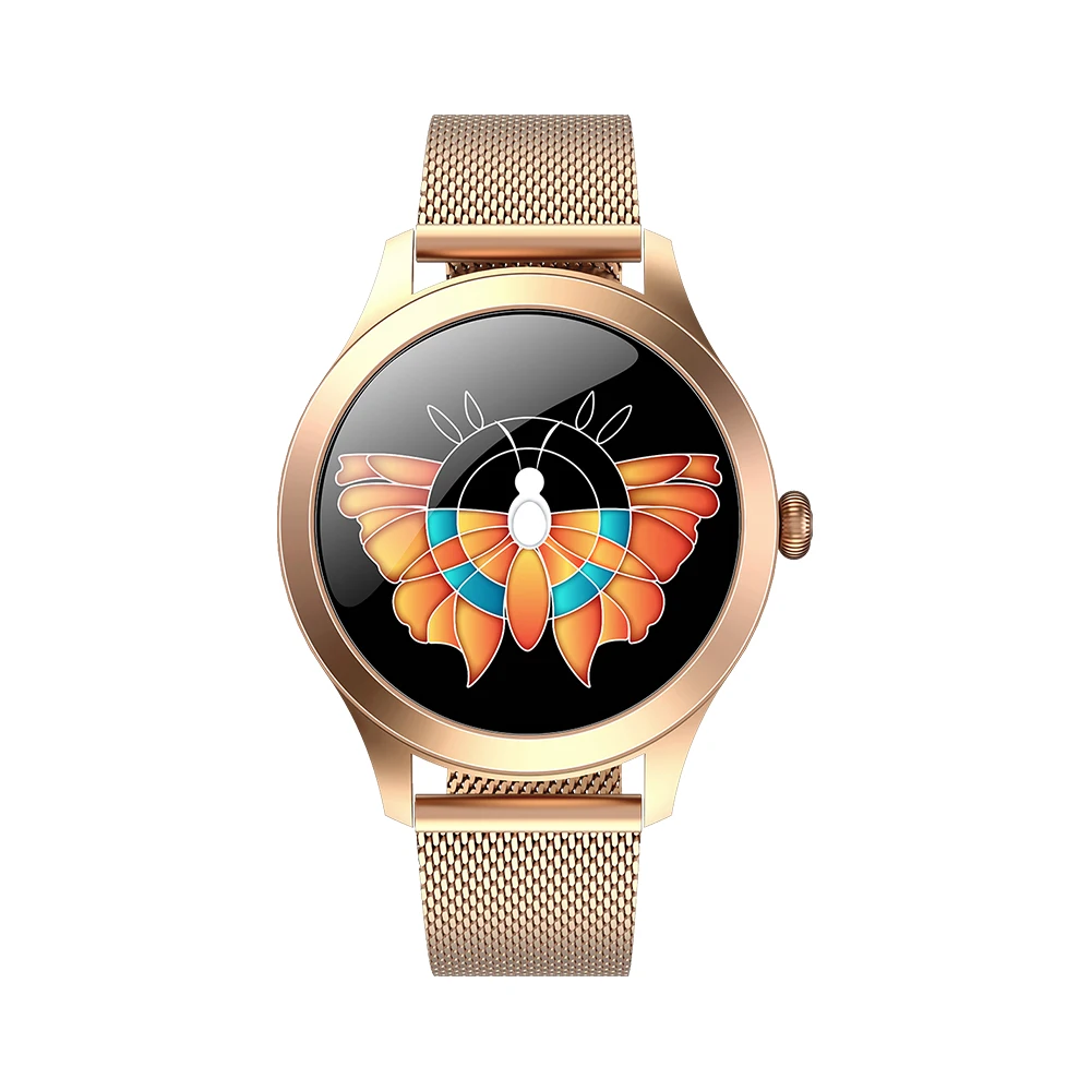 Kingwear Latest KW10 pro Fashion Luxury Precise Heart Rate Blood Oxygen Stainless Steel Ladies Smart