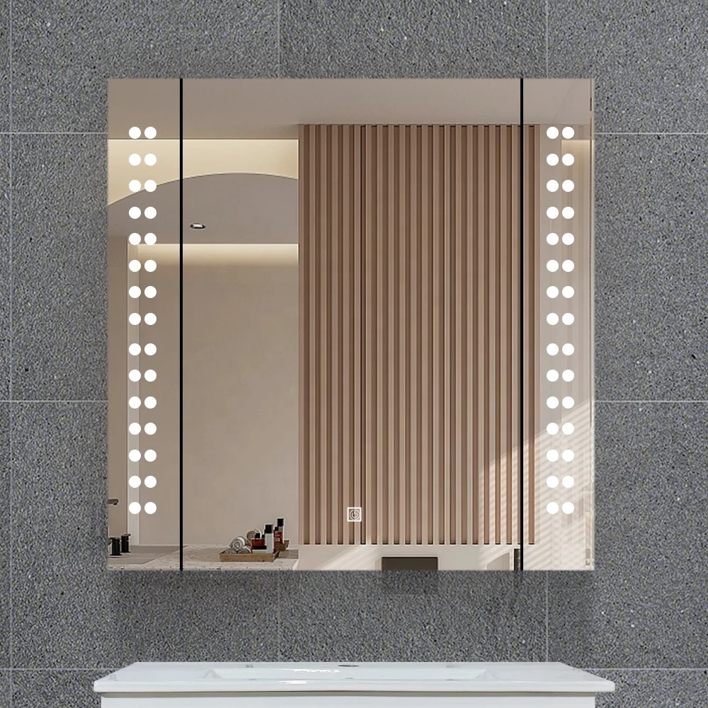Modern Luxury Bathroom Mirror With Light Supplier High End