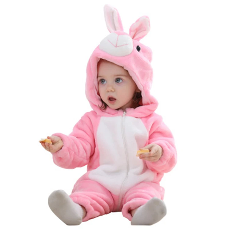 Bonito do bebê trajes kawaii animais cosplay inverno quente macacão  crianças roupa festival presente flanela roupas