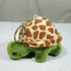 Plush turtle - gold button with dots