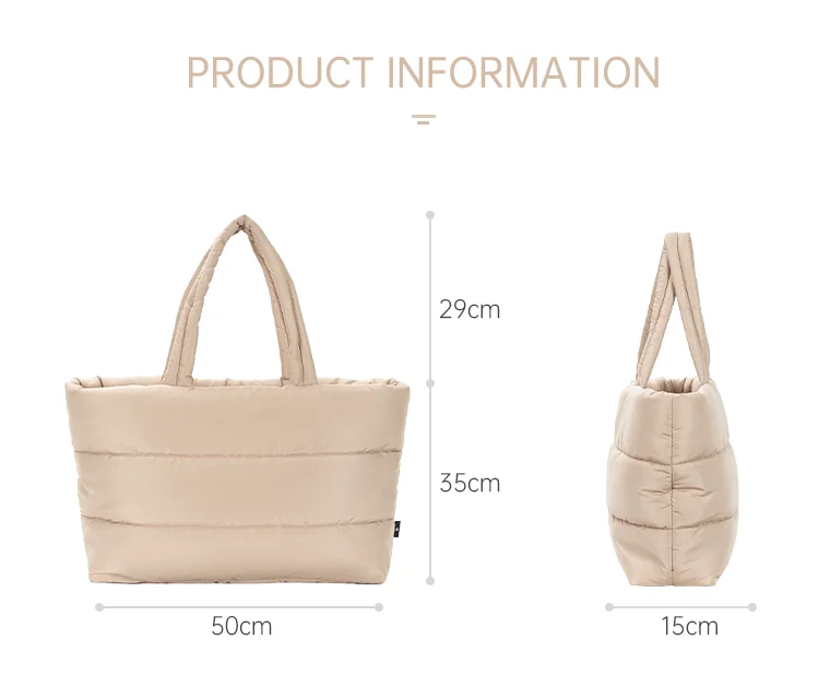 Emprier Women's Puffer Tote Bag - Large Quilted Crossbody & Shoulder Bag, Stylish Hobo Bag For Daily Use