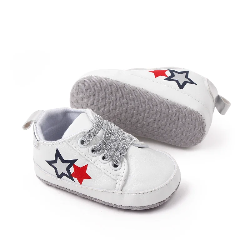 Hot selling cheap white sport newborn infant baby sport shoes for boys and girls factory