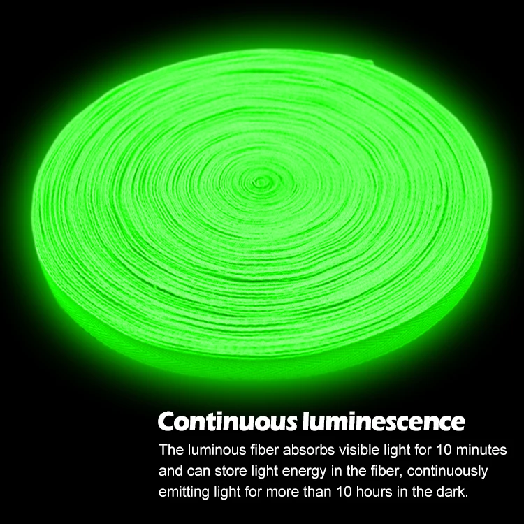 Baiyuheng Factory customized logo high quality luminous polyester webbing high gloss reflective webbing