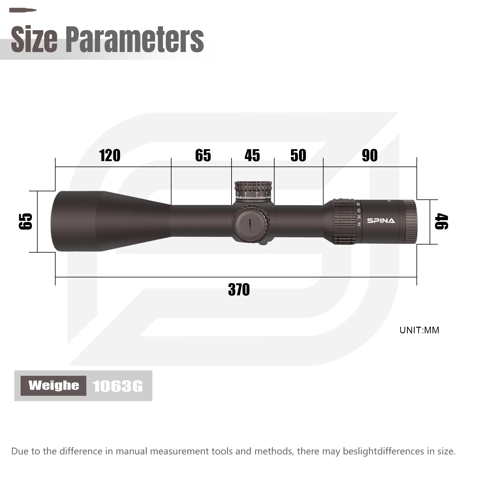 For SPINA OPTICS 6-36x56 Long Range Tactical Hunting Scope High 34mm Tube Shockproof IPX7 Rated ED FMC Glass FFP IR Long Eye