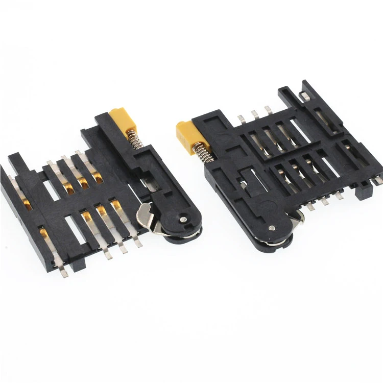 Free Sample Mirco Mini Cf Sd Tf Xd 6 8 Pin Sim Card Connector