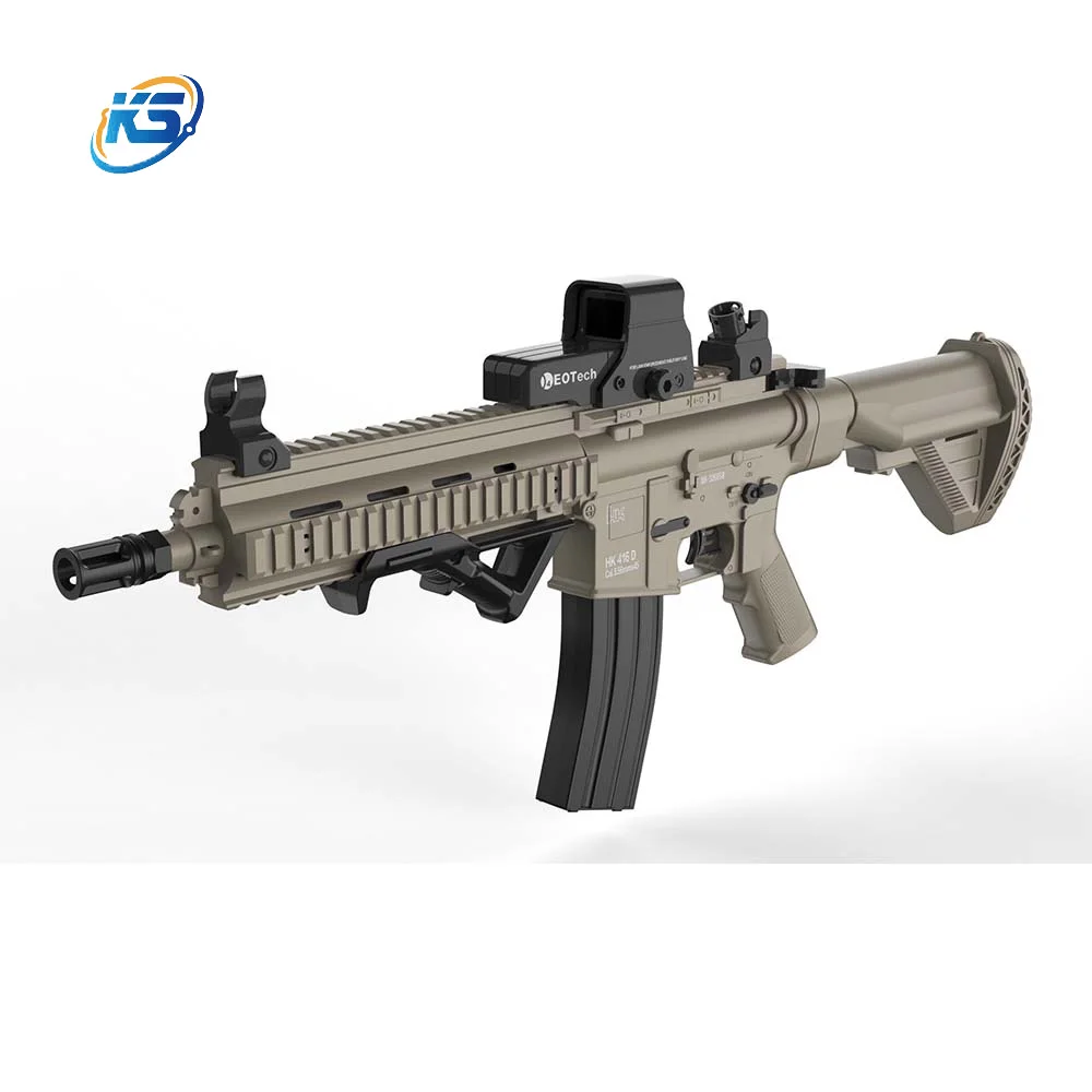 Electric Water Splatter Gun Black HK416D Nylon Pistola