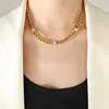 P1271-Collar Circonitas Blancas Doradas-40+5cm