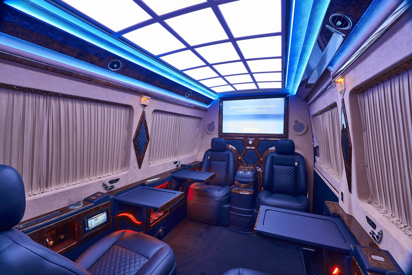 Sprinter Led Interior Sprinter Customized Interior Upgradation Roof Lights Modification ...