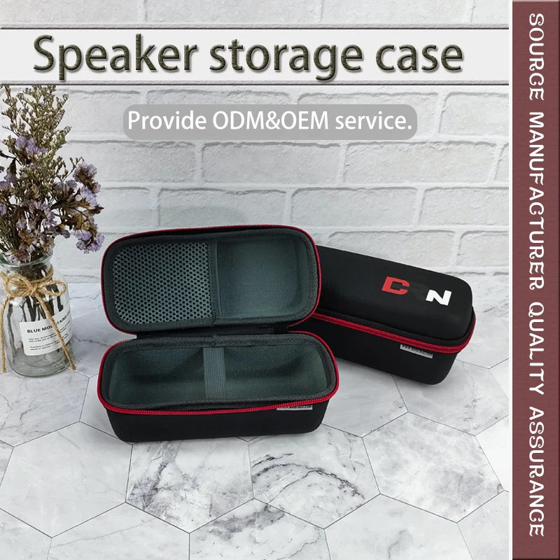 Outdoor EVA Audio Storage Bag Black Speaker Flight Case Travel Wireless Speaker Case With Pocket supplier