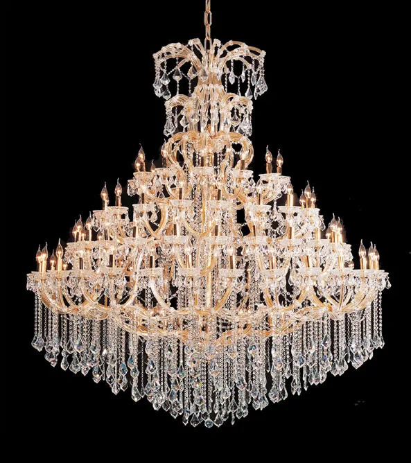 MEEROSEE Big Maria Theresa Crystal Lustres Light Chandeliers Ceiling Lights Crystal Chandelier Branch MD87080