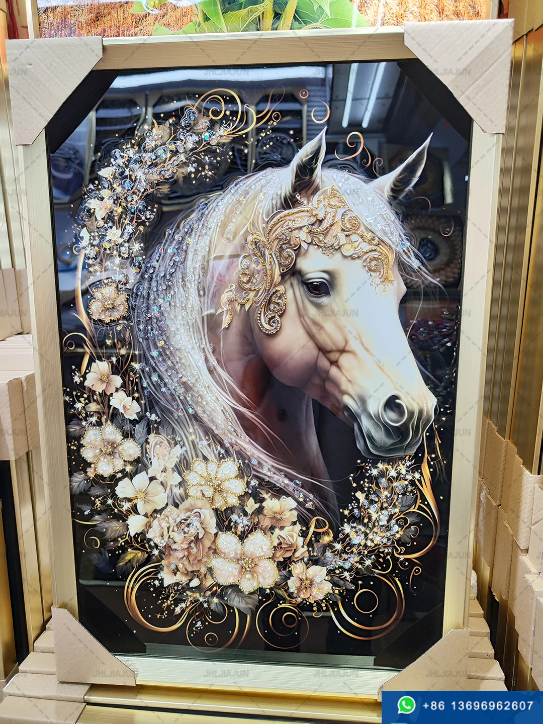 アフリカアート　ライオン【画家 サイン入り】(3) アフリカアート ライオン【画家 サイン入り】(3)