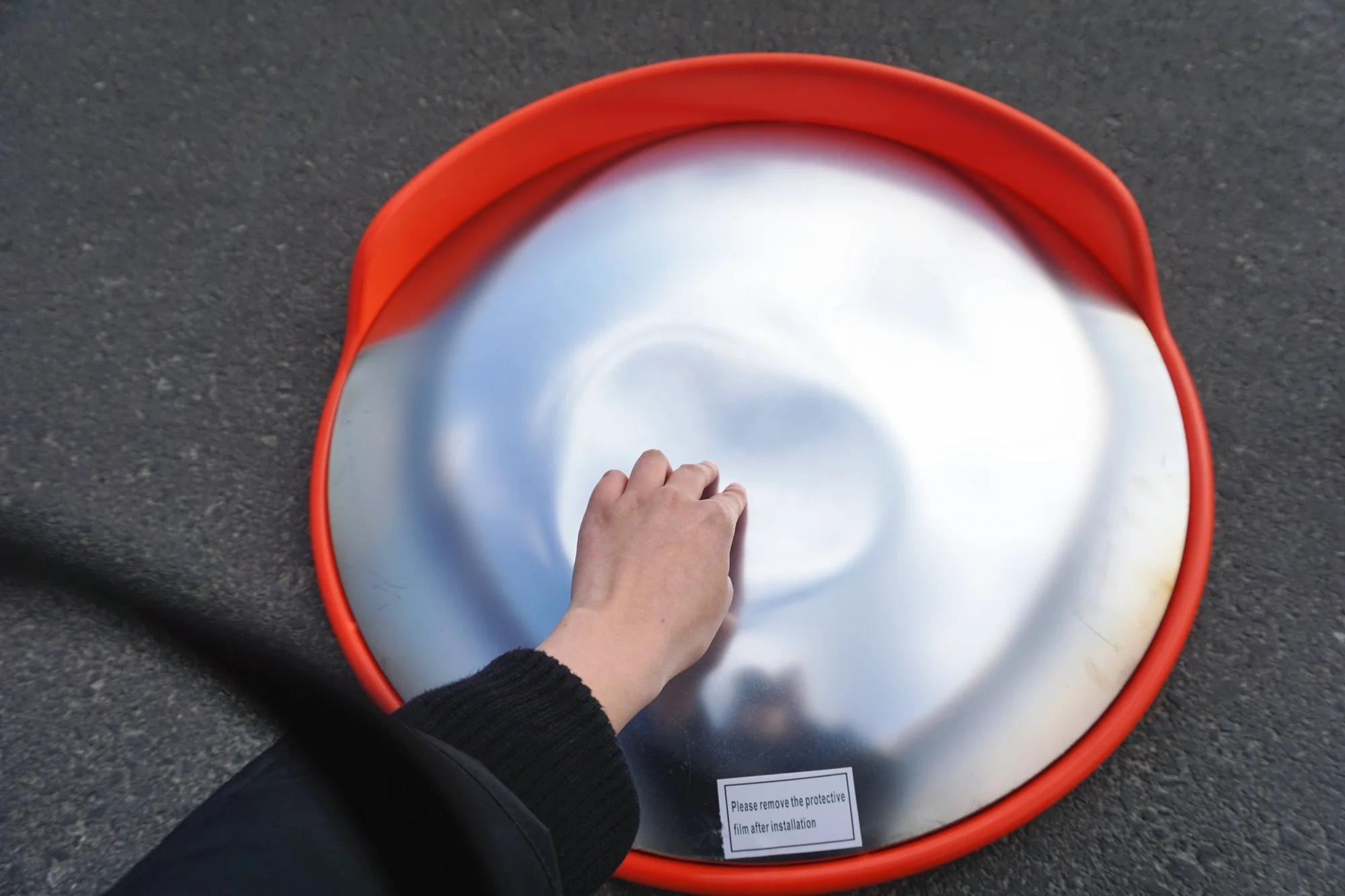 Высокое качество 60 см наружное 24-дюймовое отражающее выпуклое зеркало безопасности дорожного движения