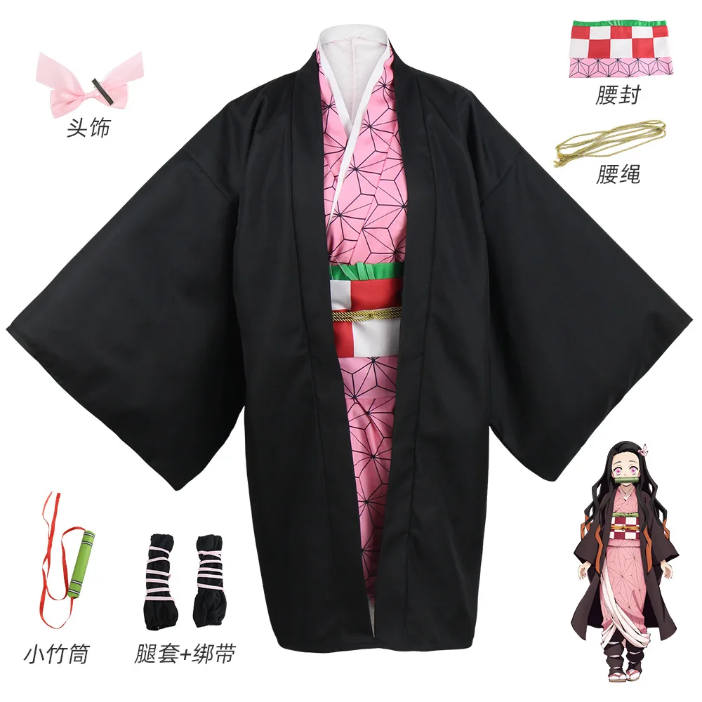 Anime Demon Slayer: Kimetsu No Yaiba Zenitsu Giyu Tanjirou Kamado Nezuko  Cosplay Women Kids Men Kimono Uniform Cosplay Costume| Alibaba.com