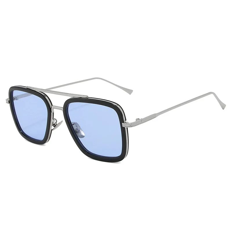 Tony Stark Sunglasses Designer Man Glasses for Women