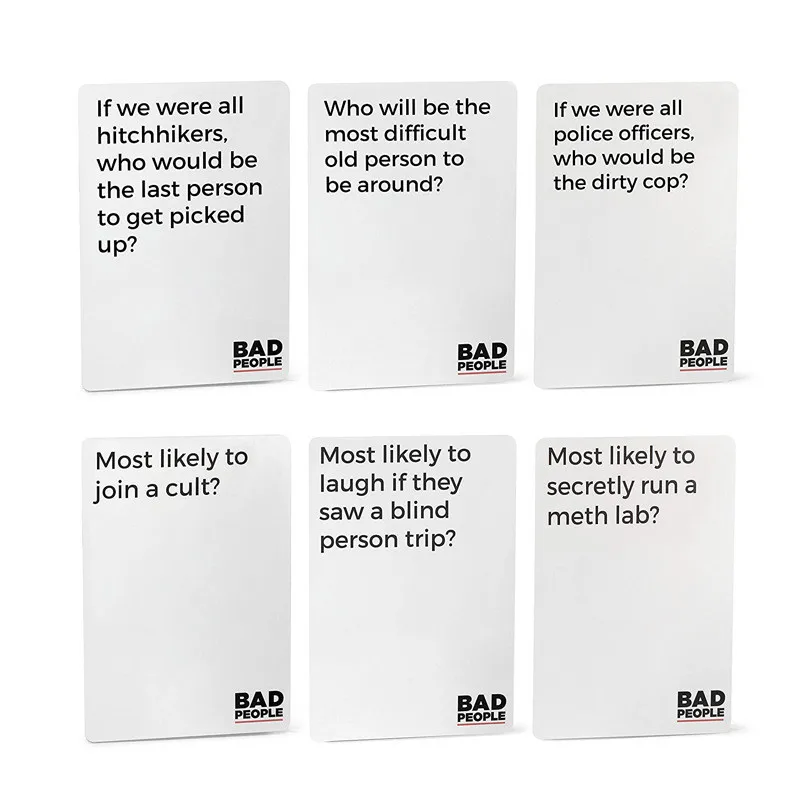 Лидер продаж, игра для вечеринки, вы, вероятно, не должны играть в плохие игры для детей и семьи