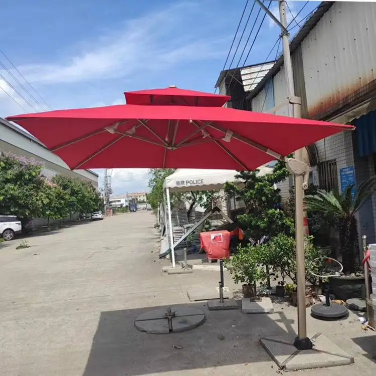 Customizable Large Outdoor Waterproof Aluminum Patio Lighted Roma