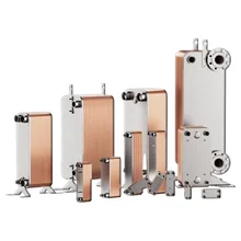 65bar 45bar Customized BPHE Copper Brazed Stainless Steel Plate Evaporator Freon To Water Heat Exchanger Hydraulic Cooler Coil