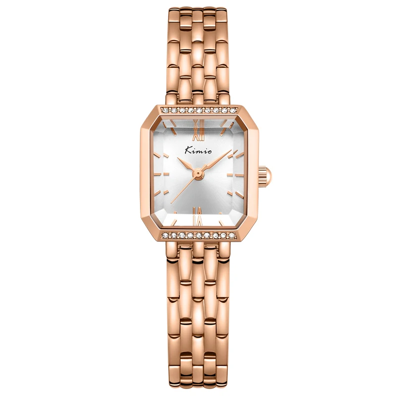 Luxury Band Alloy Watch Ladies Custom logo Watches Women Gold Wrist Watches