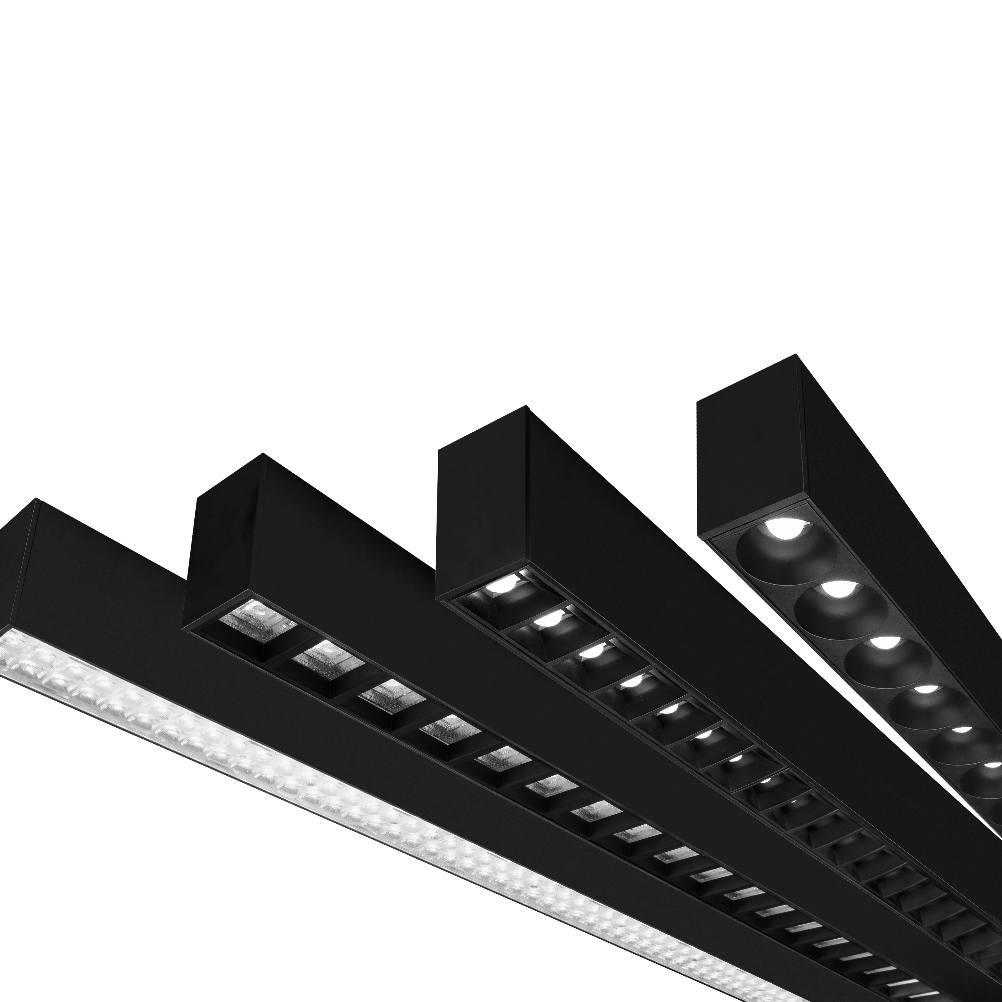 Модуль точечной линии для установки на поверхность офисный алюминиевый линейный свет коммерческий прожектор с антибликовым покрытием помещений