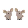 Deer Focal bead Rose Brown SA173