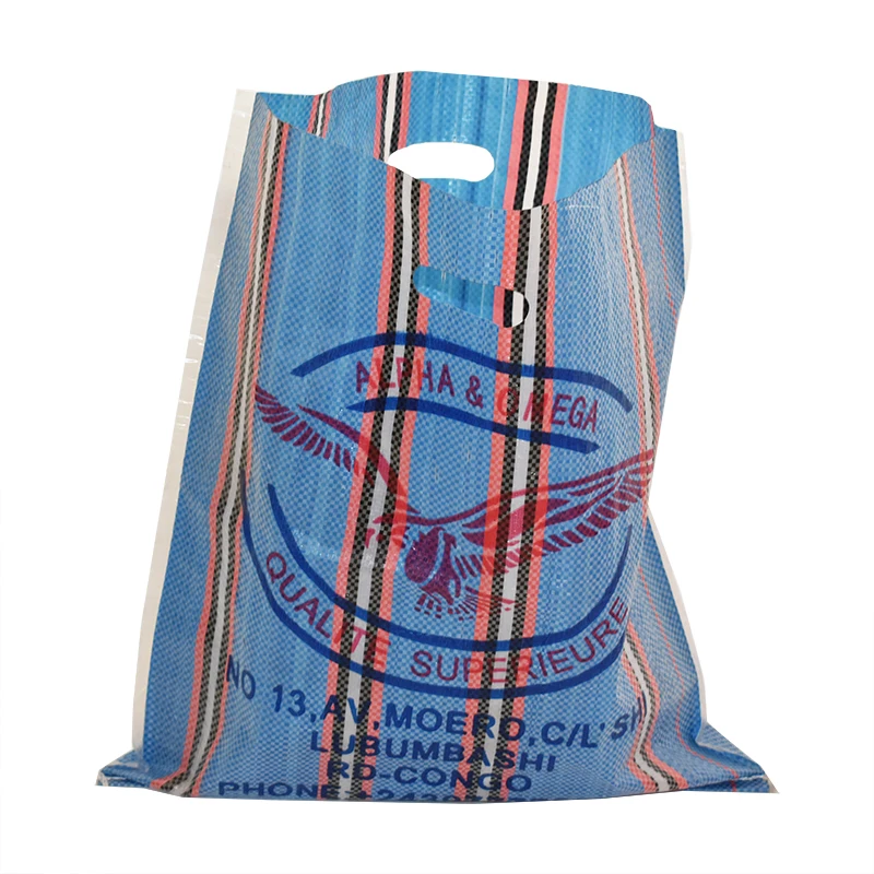 African Style Printing Logo Label China Polypropylene Shopping Laminated Pp Woven Zipper Bags