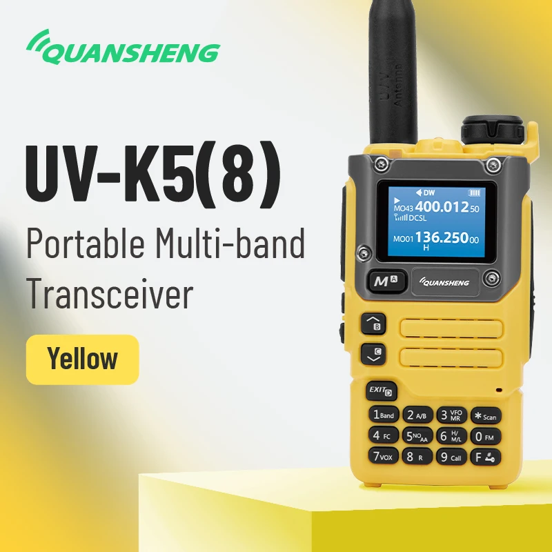Quansheng UV-K5(8) UV-K6 Handheld Walkie Talkie - 5km Range