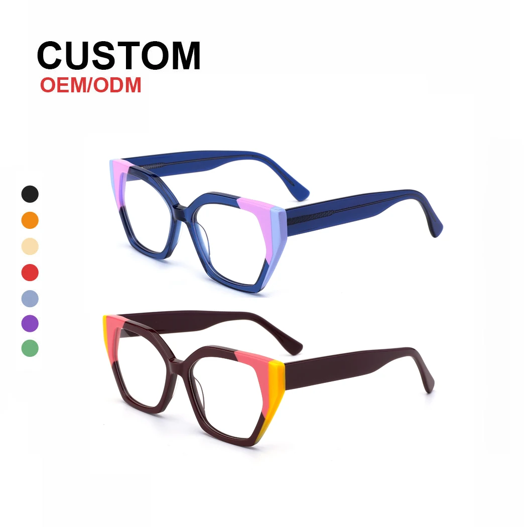 Cat’seye CE-1500 PrewarD-28Replica Retro Cat Eye Eyeglasses Frame - Vintage Acetate Optical Glasses