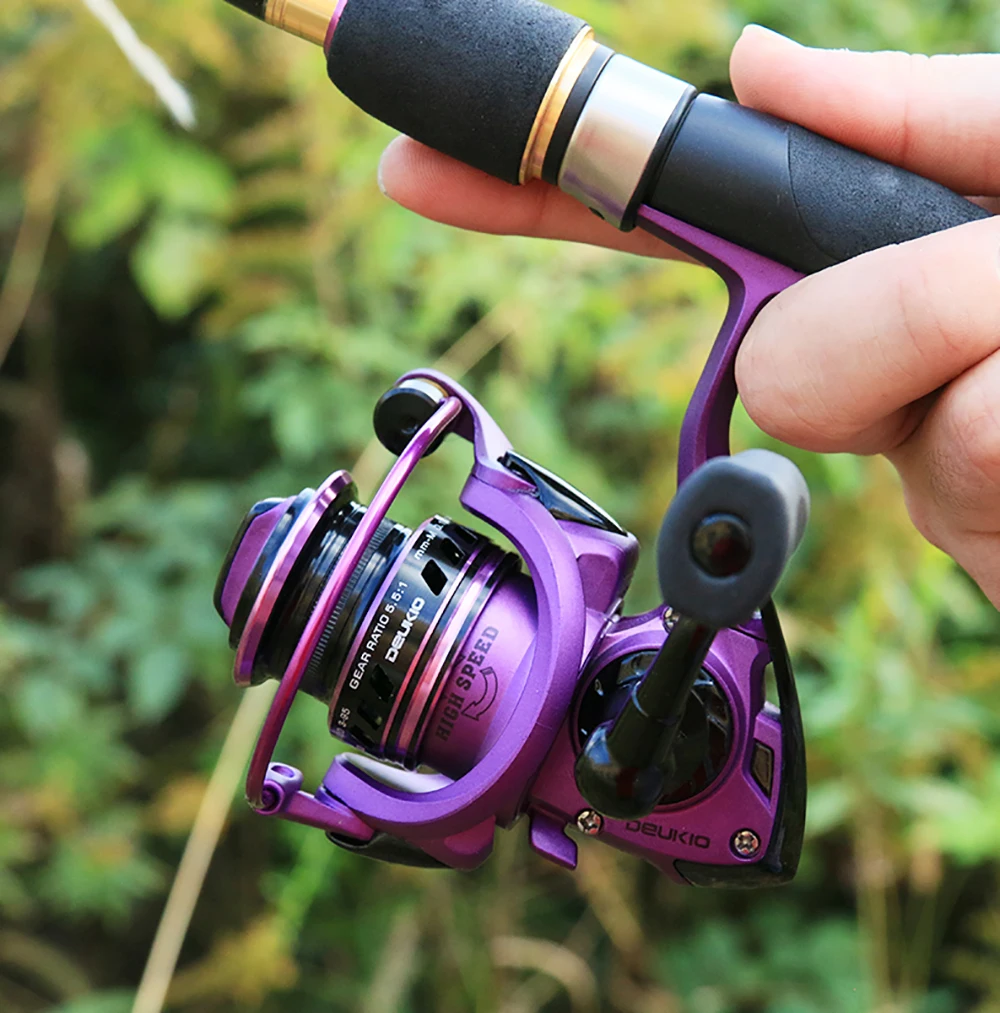 Full Metal Purple Color Spinning Fishing