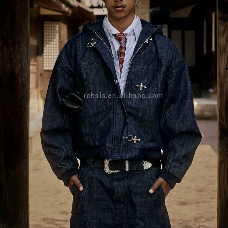 Designer Custom Cropped Zip up Raw Japanese Selvedge Vintage