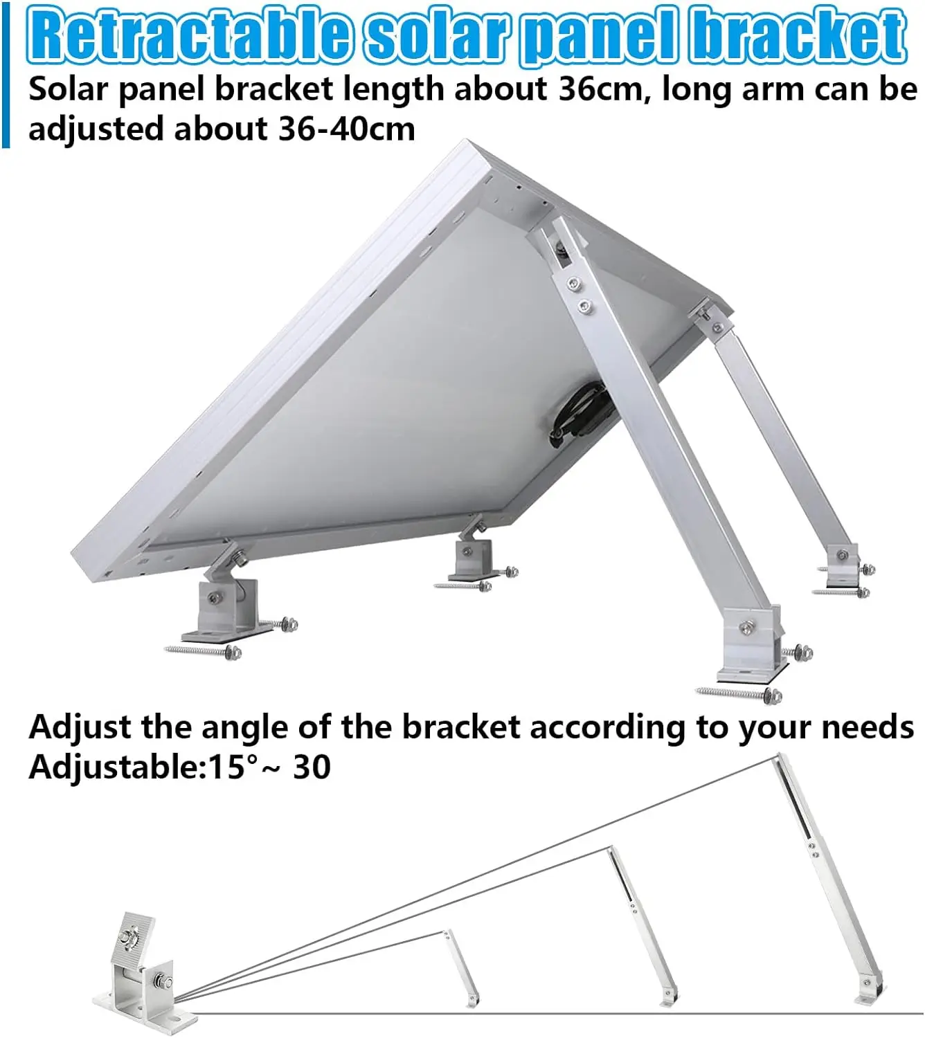 Aluminum Solar Panels Roof Mounting - Durable & Adjustable