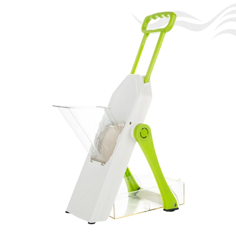 Gloway Multi-Purpose Adjustable Safe Food Cutter Chopper Foldable Handheld Food Prep Mandoline Vegetable Slicer Tool With Handle
