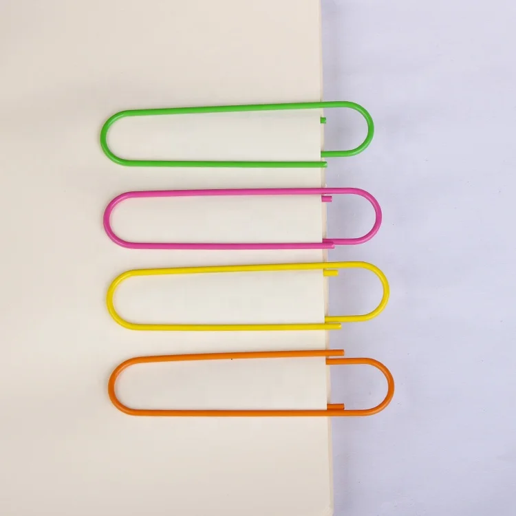 Бумажные зажимы от производителя офисная металлическая проволока Закладка большие гигантские бумажные