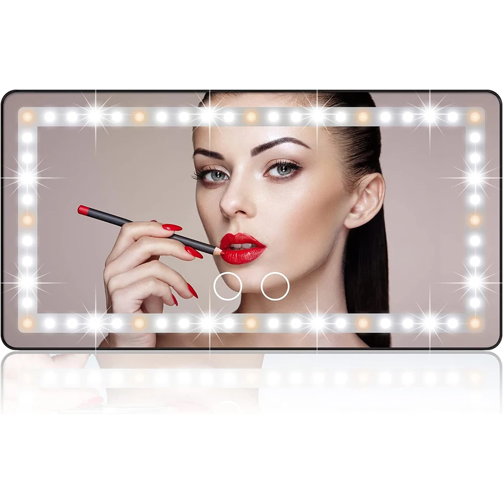Droshipping Product 2024 Car LED Rechargeable Vanity Mirror with 3