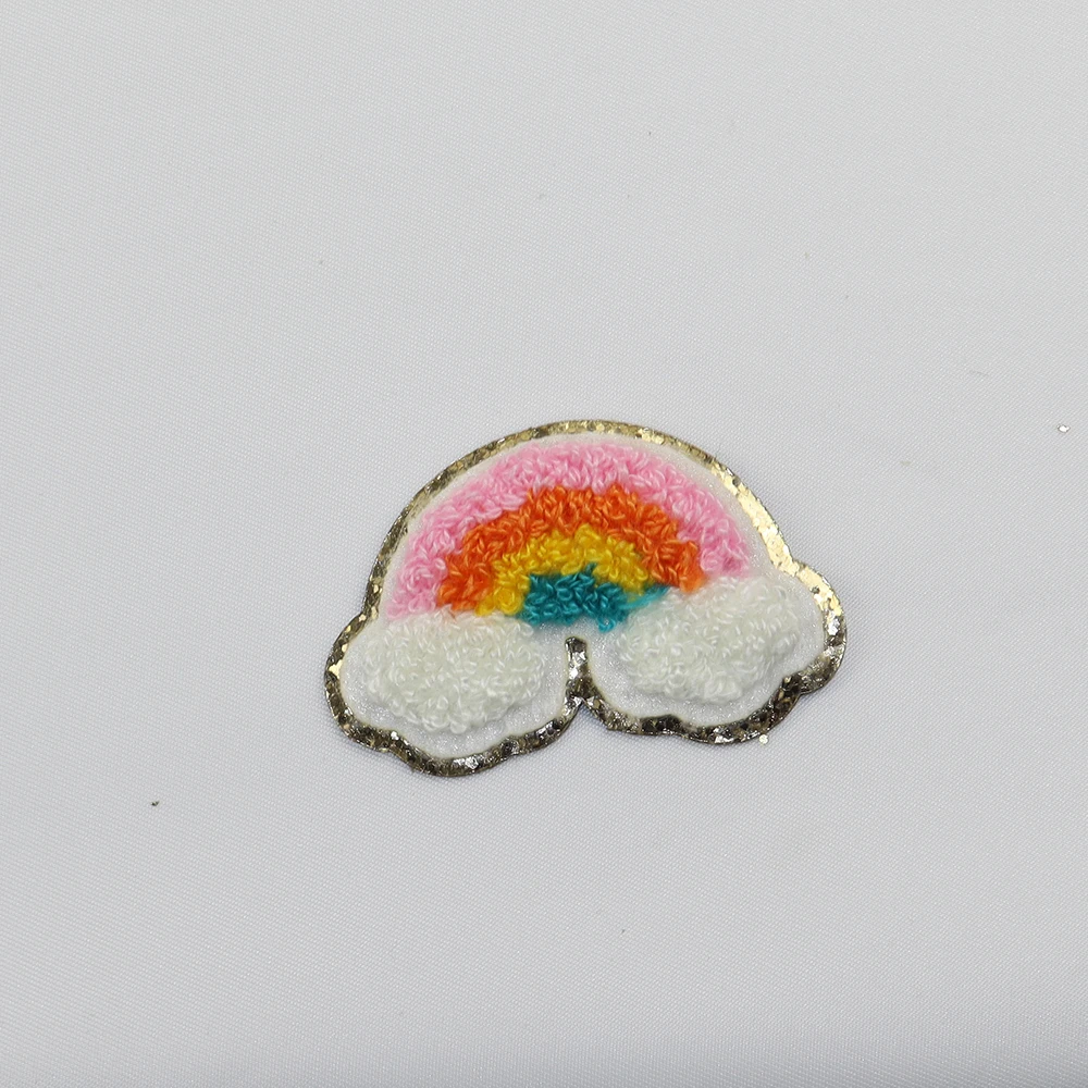 RTS Factory Wholesale Custom Patches With 3M Sticker Different Shape Embroidered Patches Self Adhesive Chenille Patches