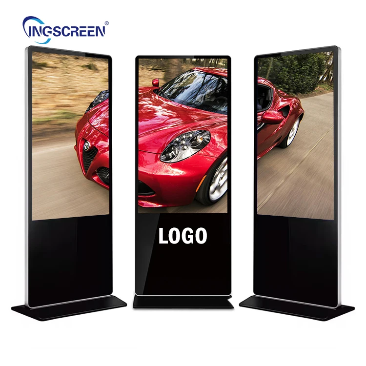 INGSCREEN Digital Display Signs and Display Menu and Screens Floor Standing Kiosk 32 43 49 55 Inch Android Video LCD Advertising