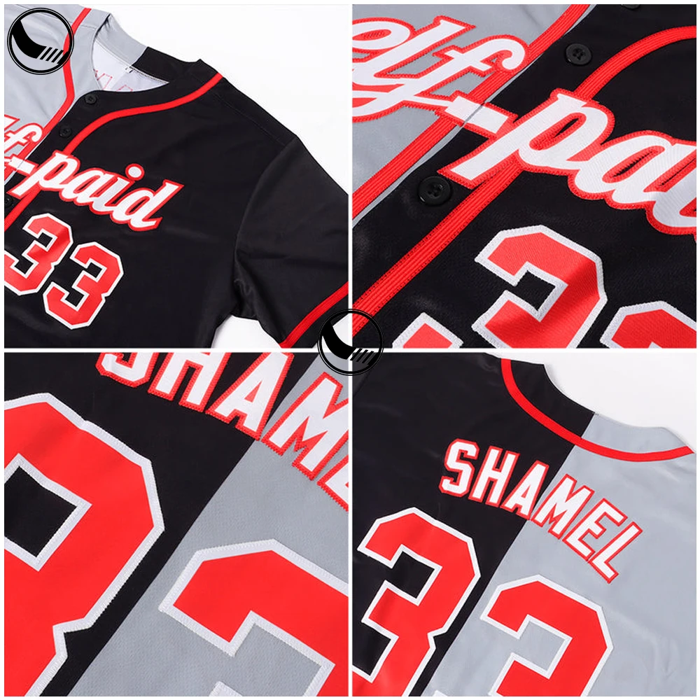 BETHERIVAL Mesh Plain Uniform Shirts Red America #1 Streetwear Custom Made Blue Red Stripes 2022 All Star Wholesale Baseball Jerseys factory