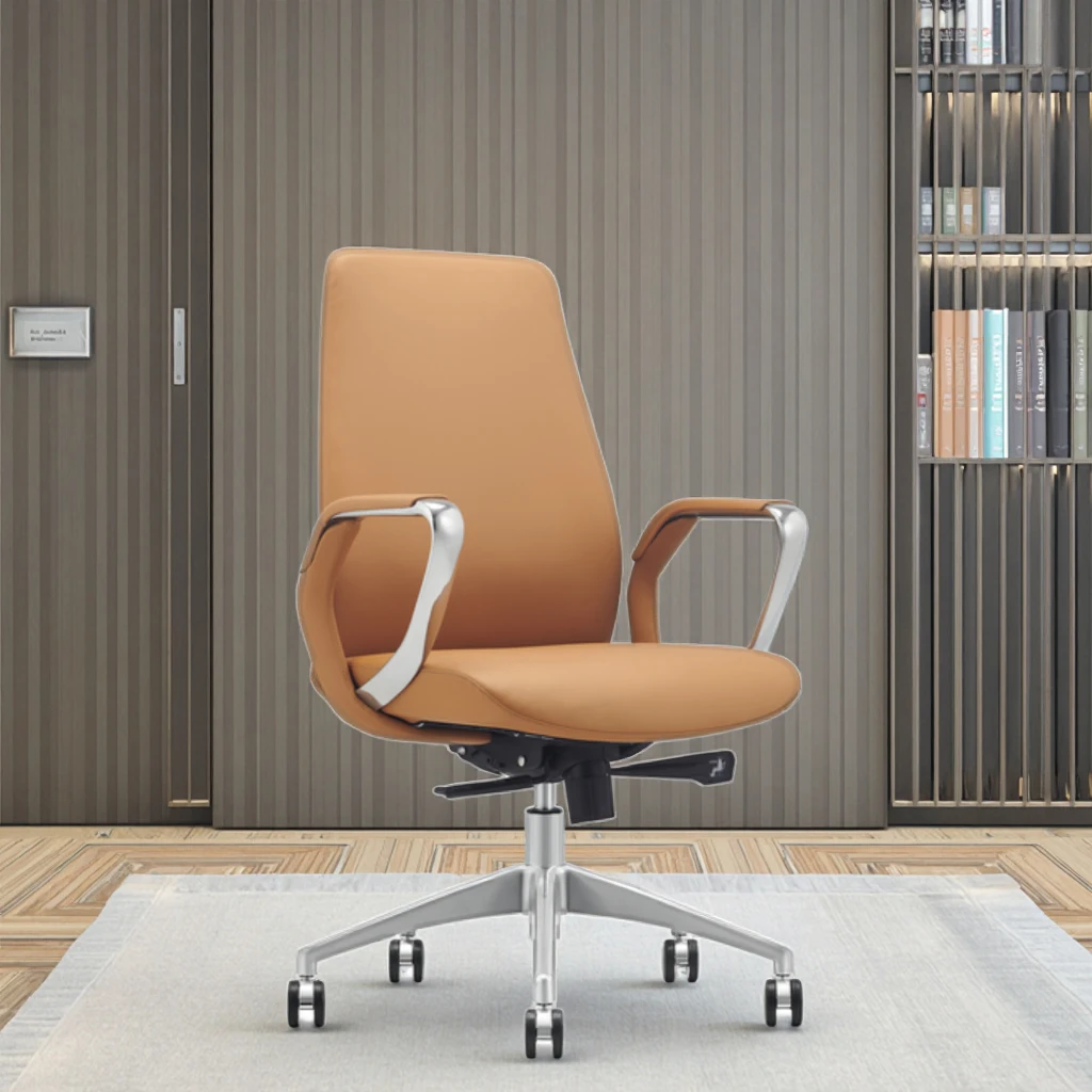 Managers Office Chair Removable Back Pad Leather Armrest Surface Professional Installations 2