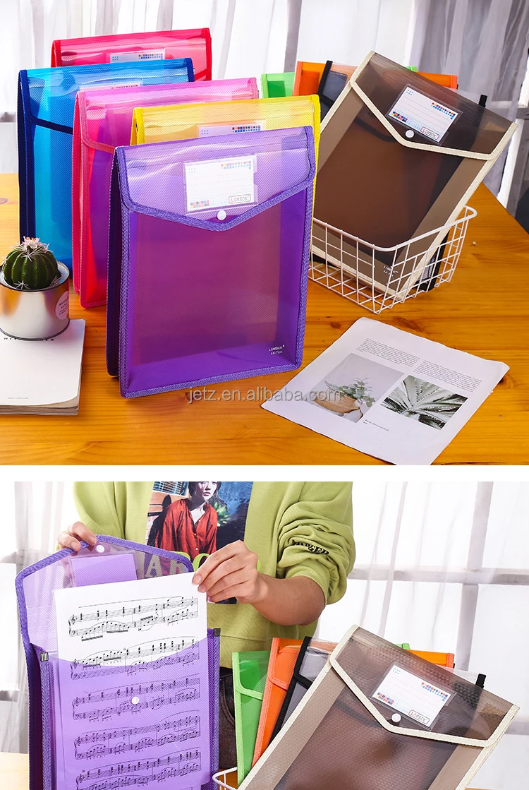 Rainbow Color Layers A5 PP Plastic Document Holder - JE-B004