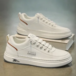 OEM/ODM Spring 2026 Men's New Style Breathable White Sneakers - Trendy and Versatile Thick-Tread Sporty and Casual Shoes for Men