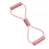 All-pink figure-eight resistance band (OPP packaging)