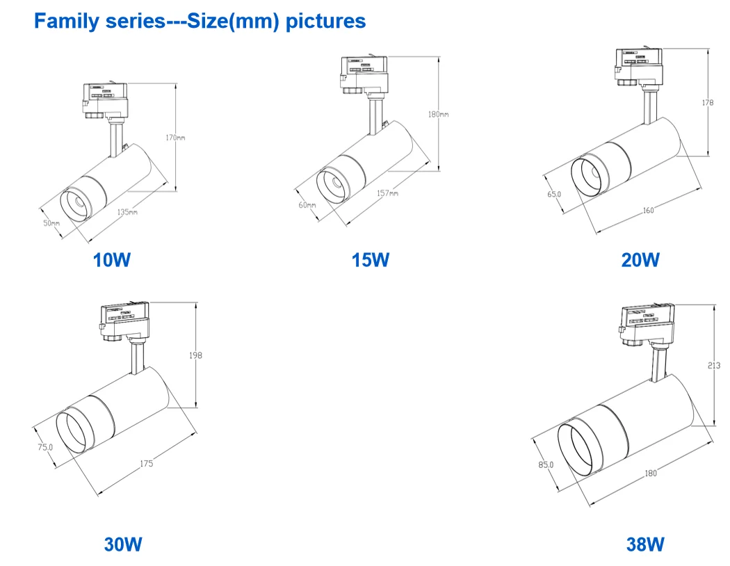 Daytonled Family Series 10w 15w 20w 30w 3 Wires 4 Wires 6 Wires Cri90
