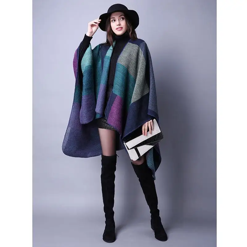 Dames Solid Color Scarf, Dames Driehoekige Sjaal, Generieke Poncho Dames, Gebreide Pashmina Shawl Wraps, Kasjmier Sjaal Dames Winter Warm, Cardigan Coat, Fashion Sjaal Voor Dagelijks En Reizen