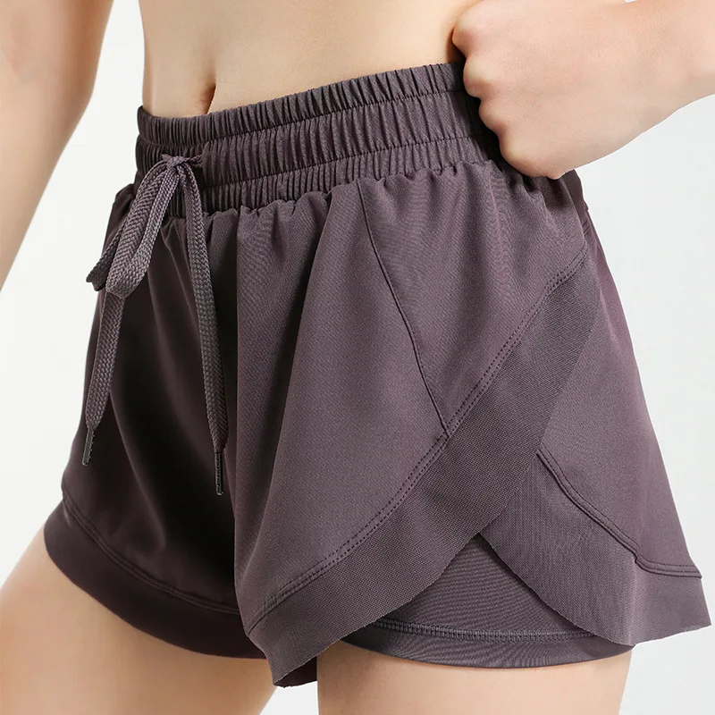 Custom athleisure gym shorts air-permeable womens sports running trunk baggys for outwork Fitness Ladies Sportswear