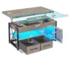 Adjustable height coffee table