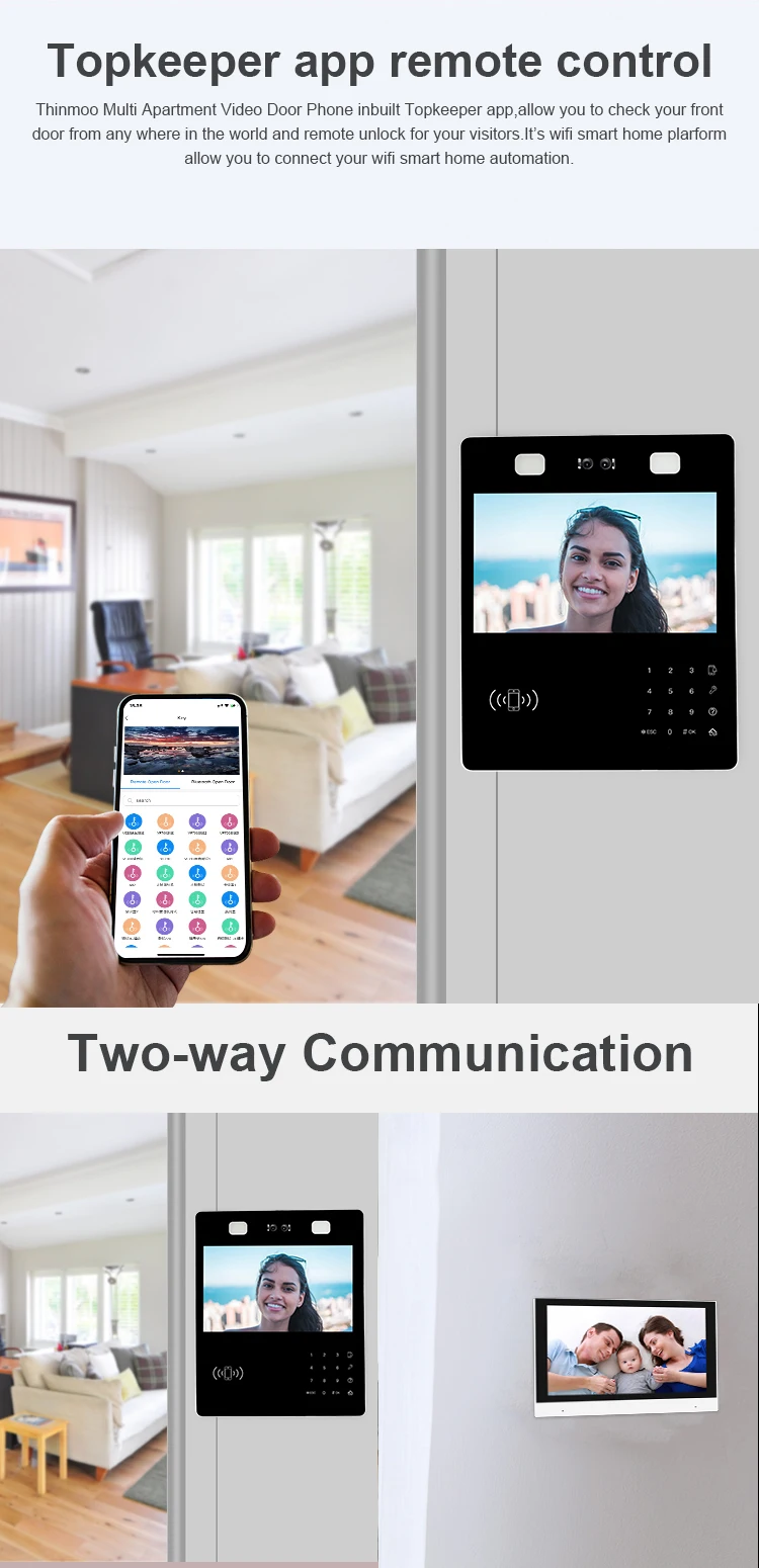 Access Control With Video Door Phone Visual Multi