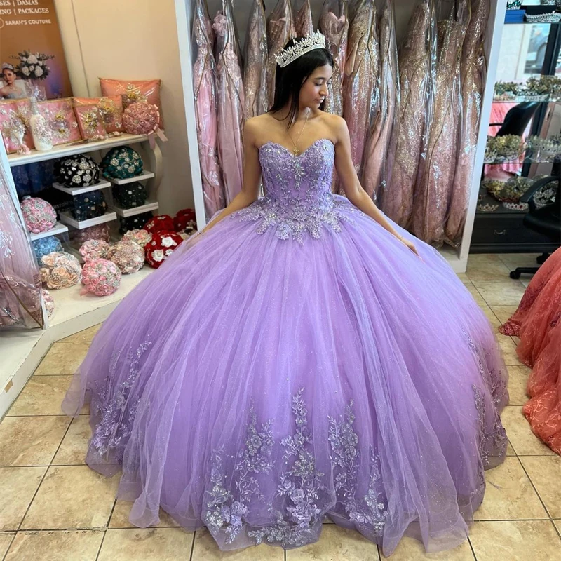 Purple Sweet 16 Dais Dresses QD1627 Lilac Sweet 16 Quinceanera