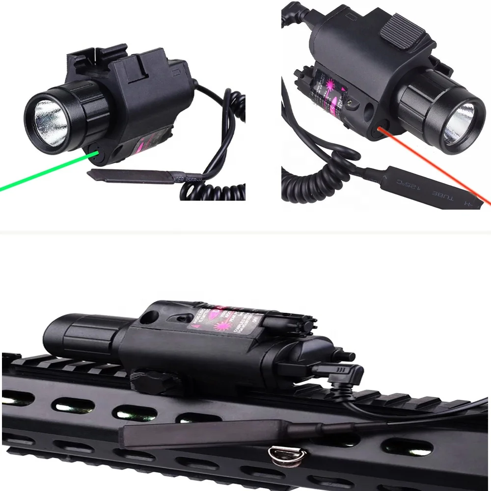 Hunting Lights & Lasers 2in1 Tactical CREE LED Flashlight/LIGHT+Red