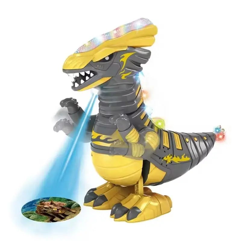 Electric Projection Interactive Toy Singing Mechanical Dancing Dinosaur with LightInteractive Educational Gift Toys