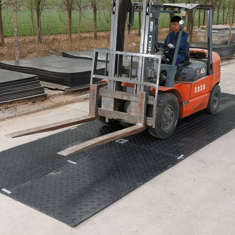High Quality Ground Protection Mat Polyethylene Ground Sheet for Sale 4x8 Hdpe PE Engineering Durable 5 Million Xinxing 12.7 Mm